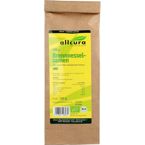 Brennnesselsamen Bio 100 g | ganze Samen | vegan & frei von Zusätzen | naturbelassen & kontrolliert biologisch