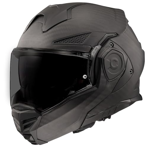 LS2 Helmets Advant X Carbon Modular Helmet (Matte Black - 3X-Large) by LS2 - Image 6