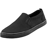 Low Cut Silhouette Brandit Southampton Slip on Sneaker, schwarz, EU39