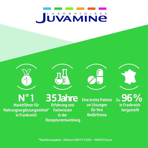 JUVAMINE - Pflanzliche Kohle 1.000 mg - Verdauung - Blähungen - Hilft, übermäßige Blähungen nach einer Mahlzeit zu reduzieren - 1-monatliches Programm - 120 Kapseln