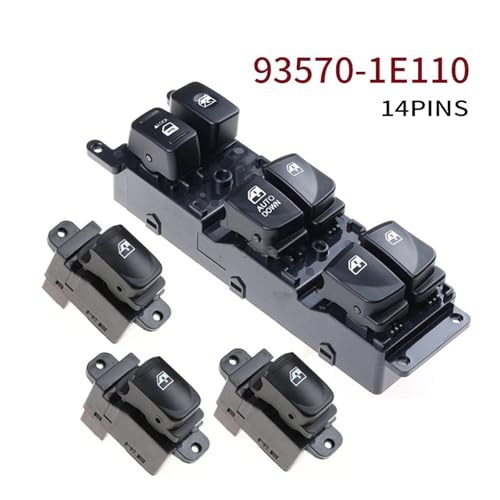 Commande lève-vitre avant gauche Hyundai Accent 2007-2010 finition durable - 2
