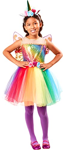 Disfraz arcoíris unicornio para niñas Rubies miniatura 4