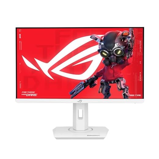 ASUS ROG Strix 25” (24.5-inch viewable) 1080P HDR Gaming Monitor (XG259QNG-W) - White, Full HD, 380Hz, 0.3ms, Fast IPS, Low Motion Blur Sync, FreeSync Premium, DisplayWidget, Ergonomic, 3 yr Warranty