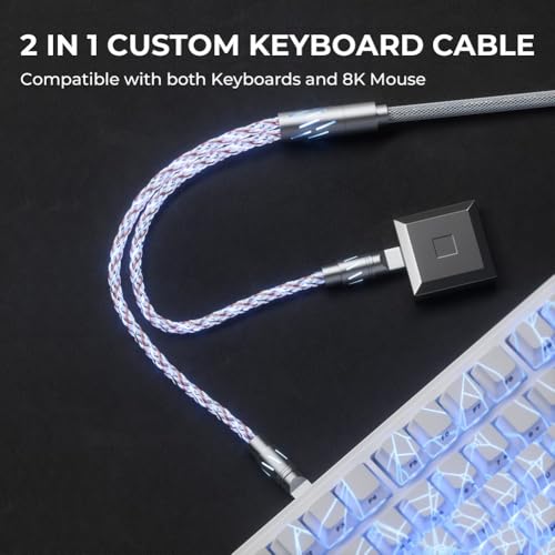 Cable de teclado CC8 con conector metálico CNC y materiales de alta duración 2