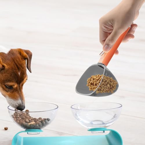 Jlobnyiun Katzenfutter Messbecher - Löffel für Hundefutter, Futterschaufel für Hunde mit Messlinien | Multifunktionaler Messbecher für Futter für