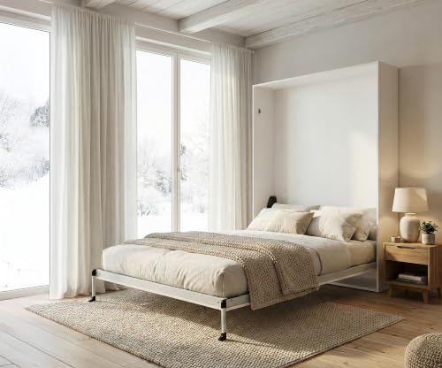 Vep Home Cama abatible Vertical 135x190 Blanca