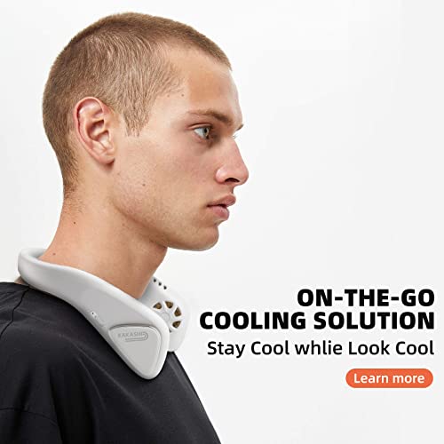 Kakashi Portable Neck Fan Rechargeable-6000Mah Bladeless Operated Wearable Personal Fan, 360°Cooling Leafless Usb Fan With 3 Speeds, 10H+ Working Hanging Around Neck Fans For Travel Outdoor #TOP4