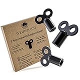 FÜR ALLE GÄNGIGEN HEIZUNGSVENTILE: Passend zum deutschen Industriestandard verfügen die WEIDEBACH Heizungsentlüfter Schlüssel über eine 5 mm Vierkant Aufnahme. Mit dieser können Sie nahezu jede Heizung schnell und einfach entlüften.