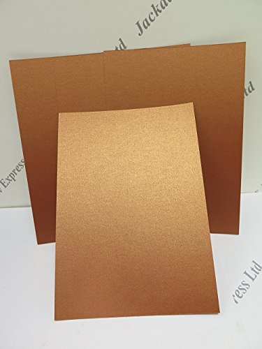 Copper Pearlescent Shimmer Card 2-Sided 300gsm Choose A5 or A6 Cardmaking (A6 x 40 Sheets AM774)