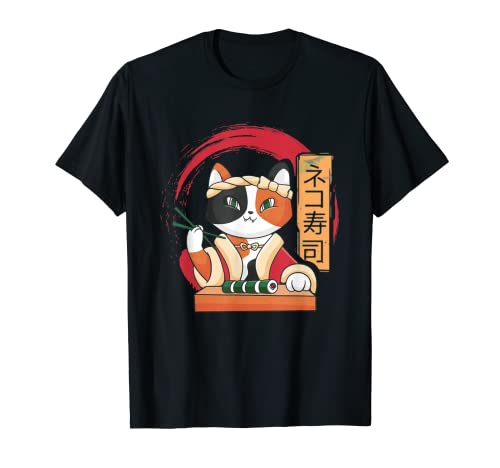 Divertido sushi para comer gatos | Comida japonesa | Amante del sushi japonés Camiseta