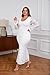 Long Sleeve Dress for Women Wedding Guest Bodycon Lace Slim Fit Elegant Formal Wedding Maxi Cocktail Dresses White