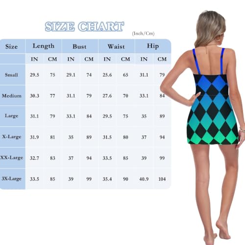 Maillot de bain une pièce jupe écossais noir et bleu pour femme