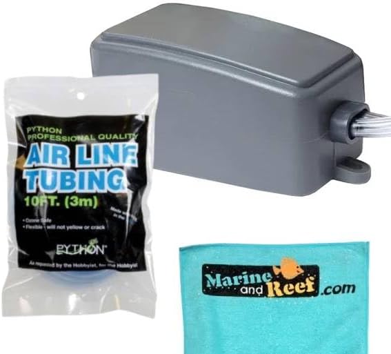 Koller Aqua Lift Pump, Python 10 ft Clear Airline Tubing & Towel Bundle (3 items)