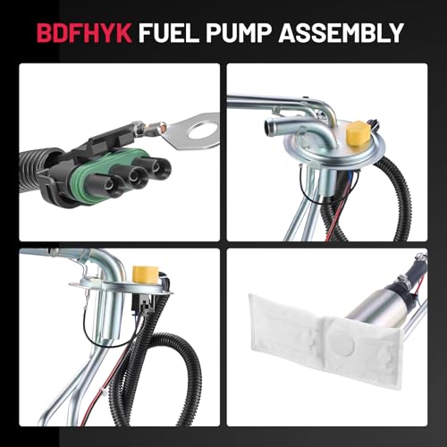 Image of BDFHYK Electric Fuel Pump Module Assembly P77262S Compatible with Chevrolet Blazer /Tahoe, Compatible with GMC Yukon 1992 1993 1994 1995 5.7L V8 Replace HP10252, 19179428, 25027414, 25029666, 25178862