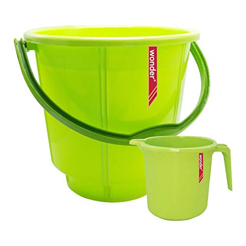 WONDER Plastic Prime Duo Bucket Mug Combo Set, Buckets & Mugs, 18
