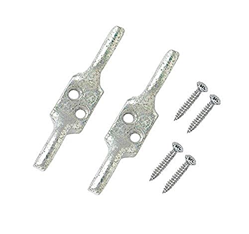 Merriway® BH00406 Cleat Hooks, Galvanised Steel, 5