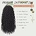 8 Packs River Faux Locs Crochet Hair 18inch New Goddess Locs Crochet Hair Boho Faux Locs Wavy Crochet Curly Hair with Curly Ends Synthetic Hair Extensions (18
