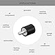 sourcing map 8 Stück Gummipuffer M4 Stecker/Buchse Vibrationsisolator Schwingungsdämpfer Stoßdämpfer D15mmxH10mm
