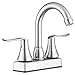 Dura Faucet (DF-PB155LH-SN) RV Swivel Bar Faucet with Classical Levers - Brushed Satin Nickel