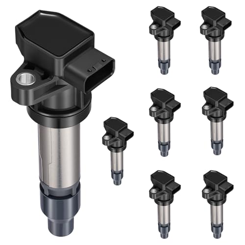 Image of 8-Pack UF543 Ignition Coils Compatible with Cadillac XLR /STS 07-09 4.4L V8, XLR /SRX 07-09,STS /DTS 07-10, 4.6L V8 - Replaces 224481KC0A C1807 522202 Compatible with Buick Lucerne 07-11