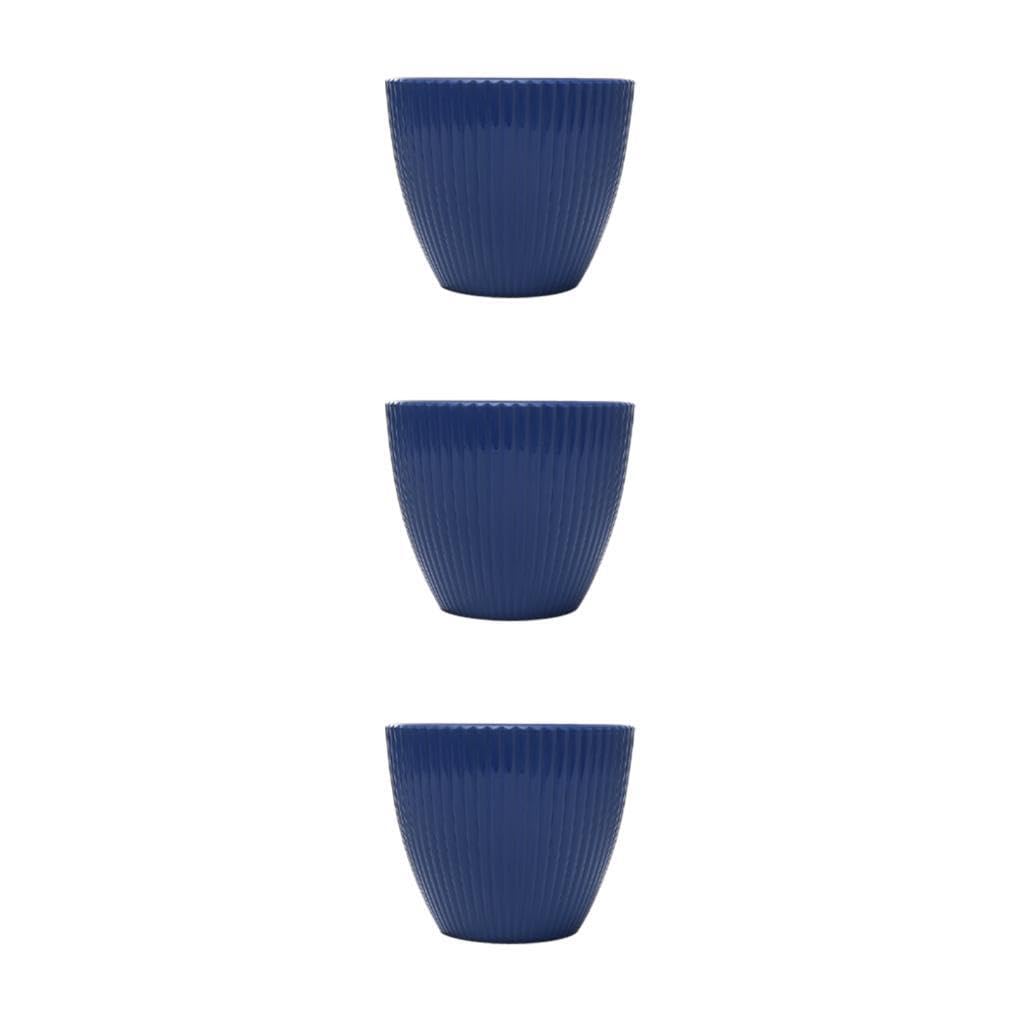 yuwqqoajv 3 Set of Lightweight Garden Pots - Easy To Maintain And Portable Weather-resistant Plastic Bonsai Accessories Succulent Plants Deep Blue 9CM, Deep Blue 9CM, 3Set