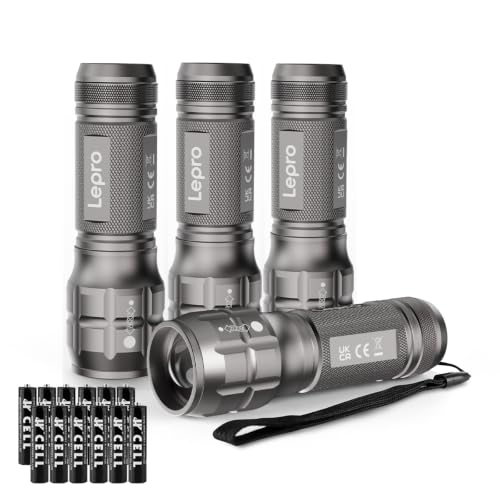 Image of Lepro LED White Light Flashlight, High Lumens Waterproof Adjustable Focus
