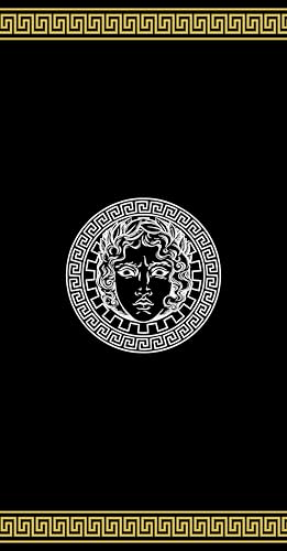 Miracle Home. Toalla Microfibra Atenea Negro, 100% Poliéster, 75 X 145 cm. 15552