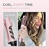 TYMO Automatic Rotating Curling Iron - TYMO CURLPRO Beach Waves Curling Wand, Portable Hair Curler, 500 Million Ionic, Dual Voltage & Lightweight for Travel, Ceramic Coating, 1 Inch, Pink #4