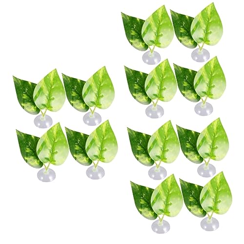 Milisten 3 Juegos Acuario De Bricolaje Decoración del Tanque Acuario Decoraciones Plantas Decoraciones De Pecera Decoración Verde Decoración De Pecera Material De Acuario Green 4 Uds * 3