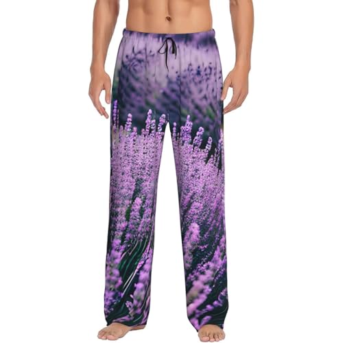 Pantalon de pyjama homme imprimé violet un confort haut de gamme