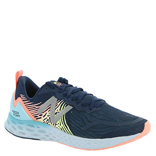 New Balance New Balance Women's Fresh Foam Tempo V1 Running Shoe, Natural Indigo/Ginger Pink/Lemon Slush, 8 M US