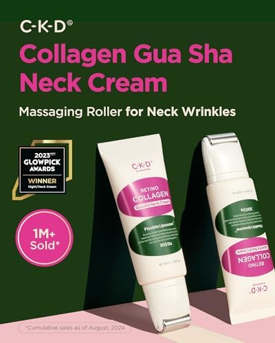 CKD Retinol Collagen Neck Cream & Peel-Off Face Mask Set – Anti-Aging Skincare Duo – Lifts, Firms & Tightens Neck, Jawline & Face – Reduces Wrinkles & Sagging – Korean Skin Care