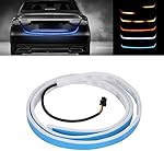 Xotic Tech Multi-Color Flexible Car Led Strip Lights, Sequential/Flow LED Tailgate Trunk Turn Signal Daytime Running Brake Reverse Tail Lights(Length : 47''/120cm)