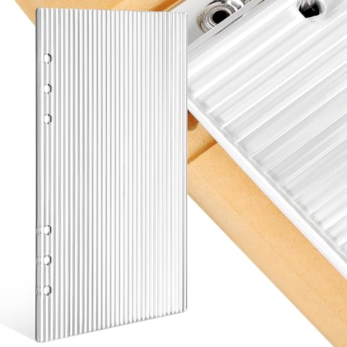 A5 Clear Acrylic Binder Cover 6-Ring, Transparent 8.25x5.89x0.12 Inch Notebook Shell, Planner Budget Travel Journal Office School Supplies