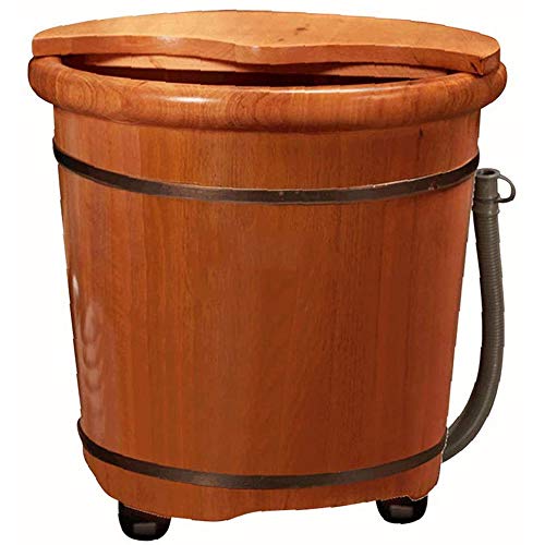 Spa de pies madera natural con masaje tamaño 40