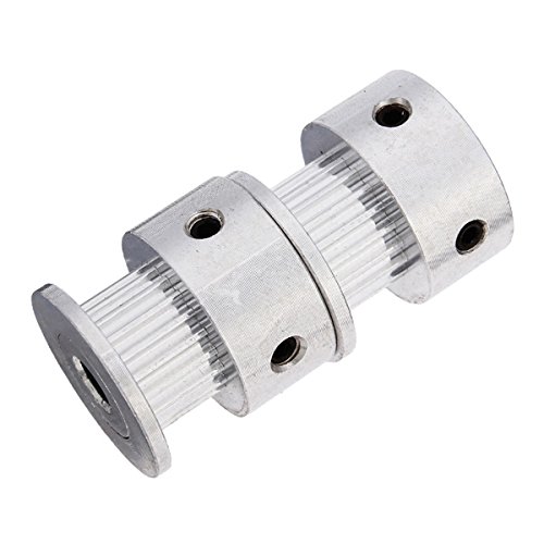 2Pcs 2GT-20 Teeth Timing Pulley Wheel 5mm 8mm Inner For 3D Printer ( 5mm )