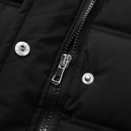 Winter Puffer Jacket for Girl Dress Coat with Faux Fur Hood Fleece Parka Clothes4