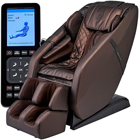 FOREVER REST Our top Performer 2023 FR-6KSL Full Body Massage Chair, SL-Track, 3-Step Stretch, Zero Gravity, Heat, Speakers, Air Massage, Rolling Foot Massage, LCD Remote, Space Saver