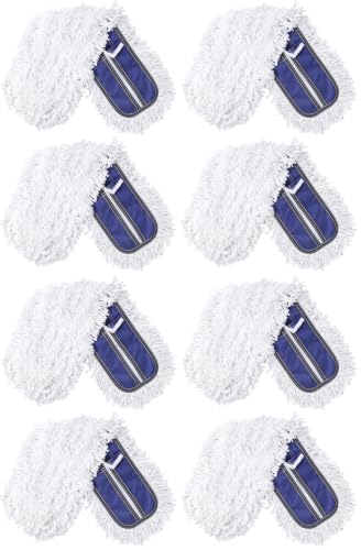 Image of Commercial Dust Mop Pad Just Fit CLEANHOME 24 inch Dust Mop,Blue (Pack of 4)