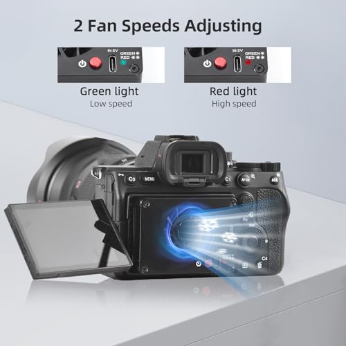 Ventilador para transmisión en vivo FS-04B con soporte continuo USB 3