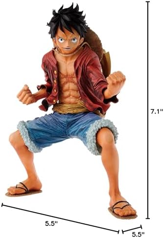 Banpresto One Piece 7.1-Inch Monkey D Luffy Sculpture, King of Artist image 4
