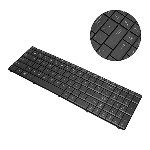 Teclado de repuesto AMONIDA de 102 teclas de aleación de aluminio para X53U y X54X 4