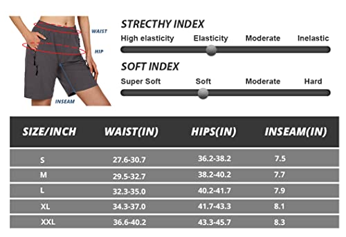 Cycorld Women-Mountain-Bike-Shorts With 3D Padded, Loose-Fit Breathable Mtb-Bike-Shorts With Pockets（Dark Grey，L） #TOP5
