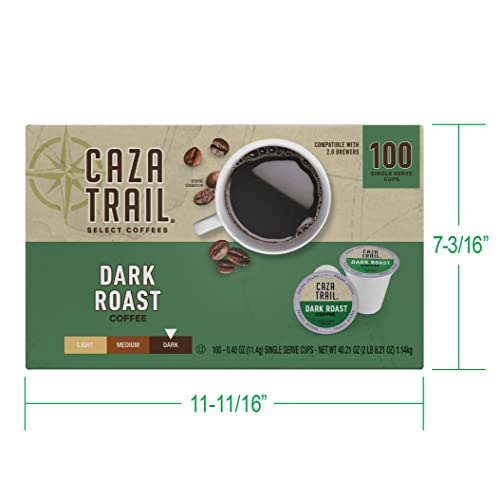 Caza Trail Coffee Pods, Dark Roast, Single Serve (Pack of 100) - Image 6