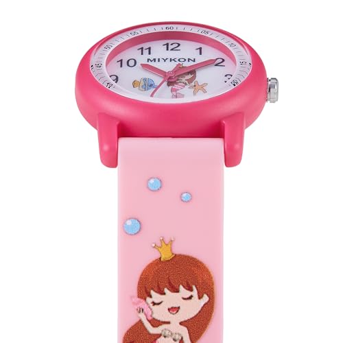 Image of Miykon Kids Watches for Boys and Girls - Educational Time-Telling Gift for Kids Aged 3-15, Toddlers, Preschoolers, and School-Aged Children - Easy to Read Analog Watch, Soft Resin Band, Japanese Quartz, 100M Water Resistant