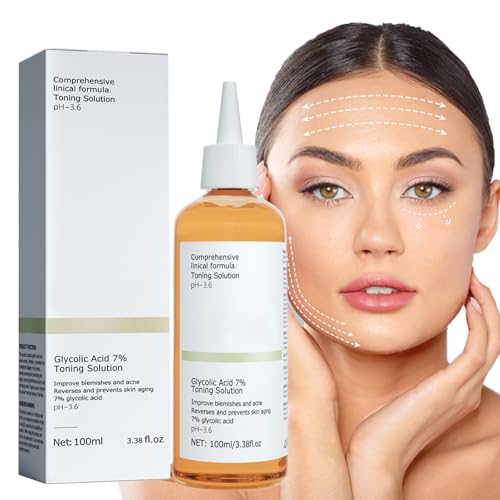 Glycolic Acid 7% Toning Resurfacing Solution,Glycolic Sour 7% Toner,Solución Tonificante Exfoliante,Solución Tonificante,Tónico De Ácido Glicólico Para Rostro,Acido Glicolico Para Facial,100ml