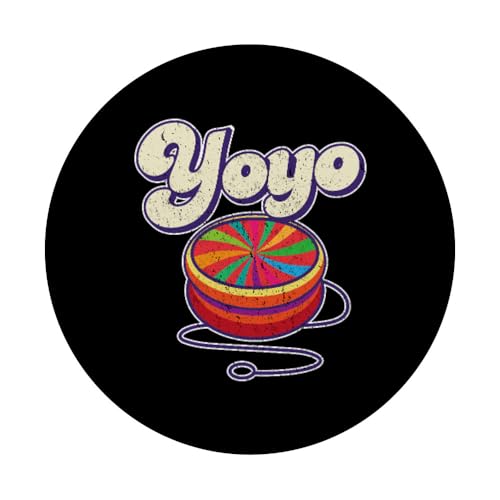 Yoyo Retro Vintage Toy I Cool Yoyo Années 70 PopSockets PopGrip Adhésif – vue 3