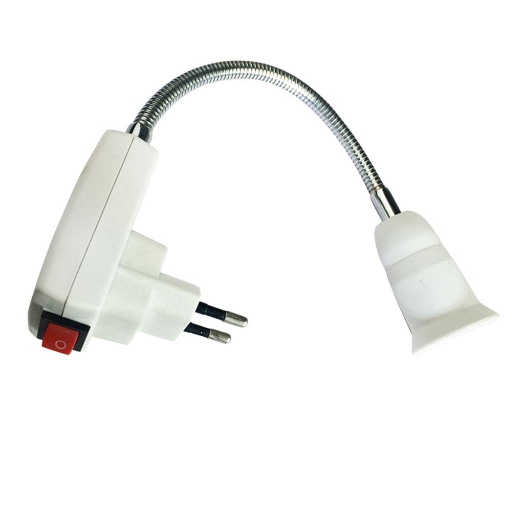 CLUB BOLLYWOOD® E27 LED Bulb Lamp Socket Flexible Adaptor Holder with On/Off Switch 30cm EU Plug|Lighting Parts & Accessories|PackageIncludes: 1 x E27 to EU Adapter (Here is not Including The Bulb)-picture-16