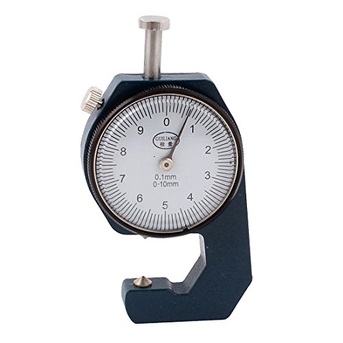 Aexit 0-10mm x Reference Gauges 0.1mm Precision Dial Indicator Handheld Thickness Gauge Feeler Gauges Measuring Tool