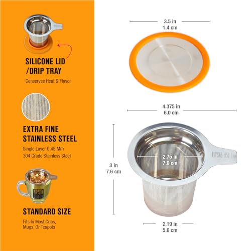 Image of Tiesta Tea - Hot Cocoa Loose Leaf Tea Gift Set, High to Non-Caffeinated, Stainless Steel Brew Basket & 2 Resealable Pouches, Cocoa Mocha & Peppermint Holiday Blends